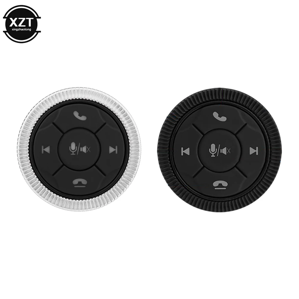 Universal Wireless Bluetooth-compatible Car Steering Wheel Remote Control GPS Smart Button Key Volume Controller Phone Handsfree