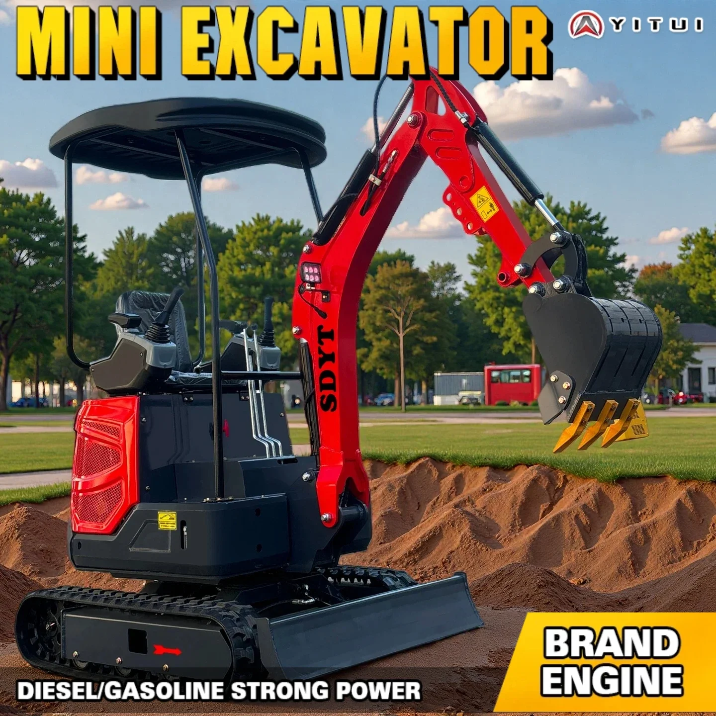 حفارات صغيرة مجنزرة من المصنع الصيني مصنوعة من مزرعة 2 طن مع محركات كوبوتا يمكن استخدام حفارة صغيرة مخصصة في الشتاء #1