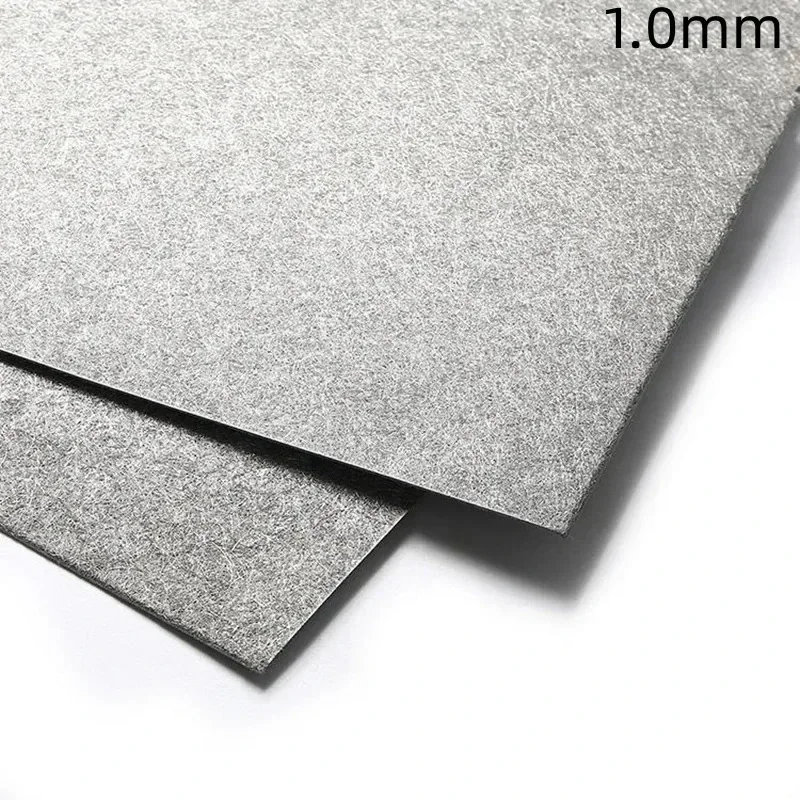 Thick High Purity Titanium Fiber Paper Gas Diffusion Layer Fiber Sintered Ti Felt  for Fuel Cell Research 100x100mmx1.0mm