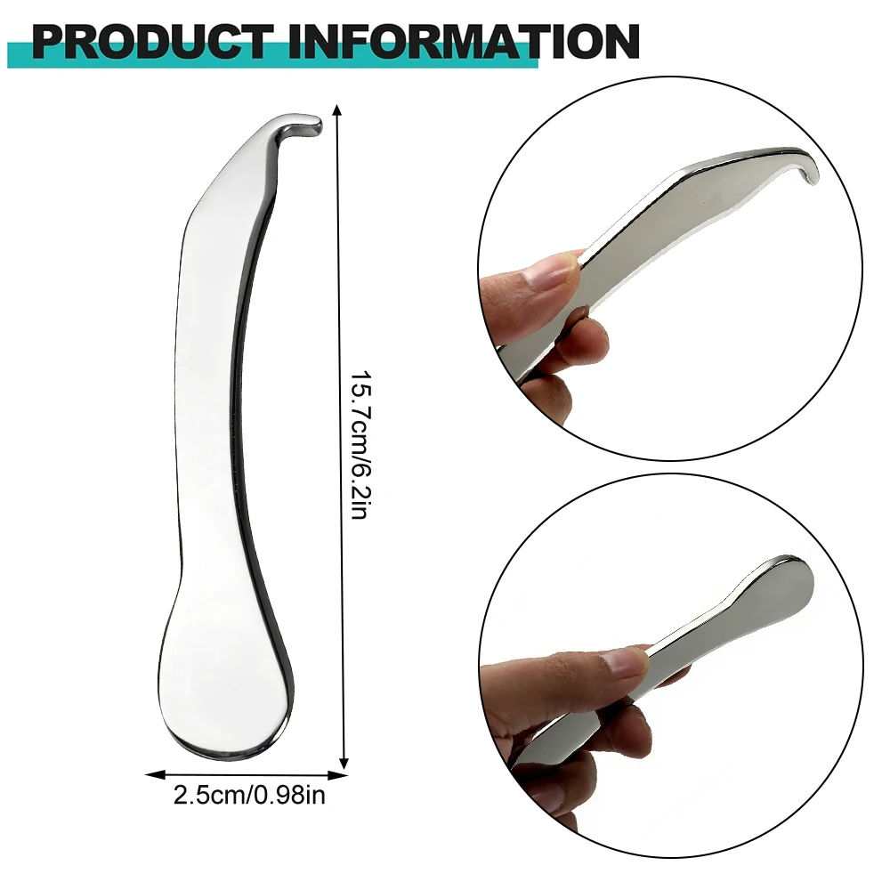 1PCS Stainless Steel Muscle Scraper Tools, Scraping Massage Tools for Physical Therapy, GuaSha Massage Scraper Tool