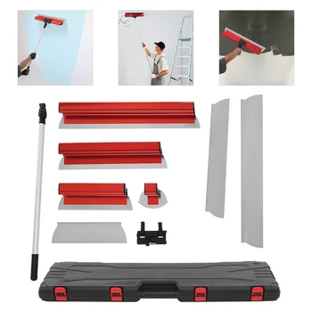Drywall Skimming Blade Set Skimming Flexible Blade Knockdown Spatula Extruded DIY Wall Tools for Drywall/Wallboard