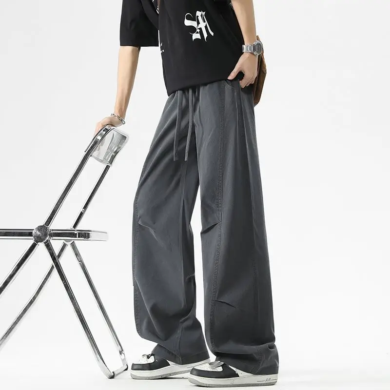 

American Sle Men's Loose Straight Leg Jeans Lenzing Material Vintage Drapey Spring Summer New Arrival Teenager Suitable