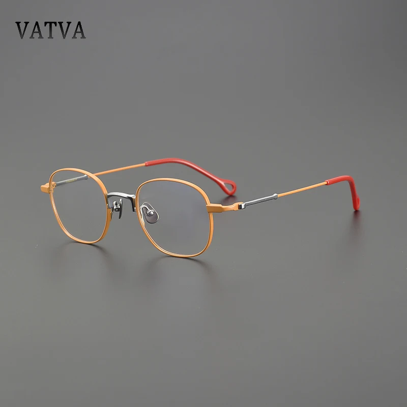 

2025 Ultralight Square Pure Titanium Handmade Glasses Frame Men Optical Eyeglasses Myopia Reading Women Personalized Eye Glasses