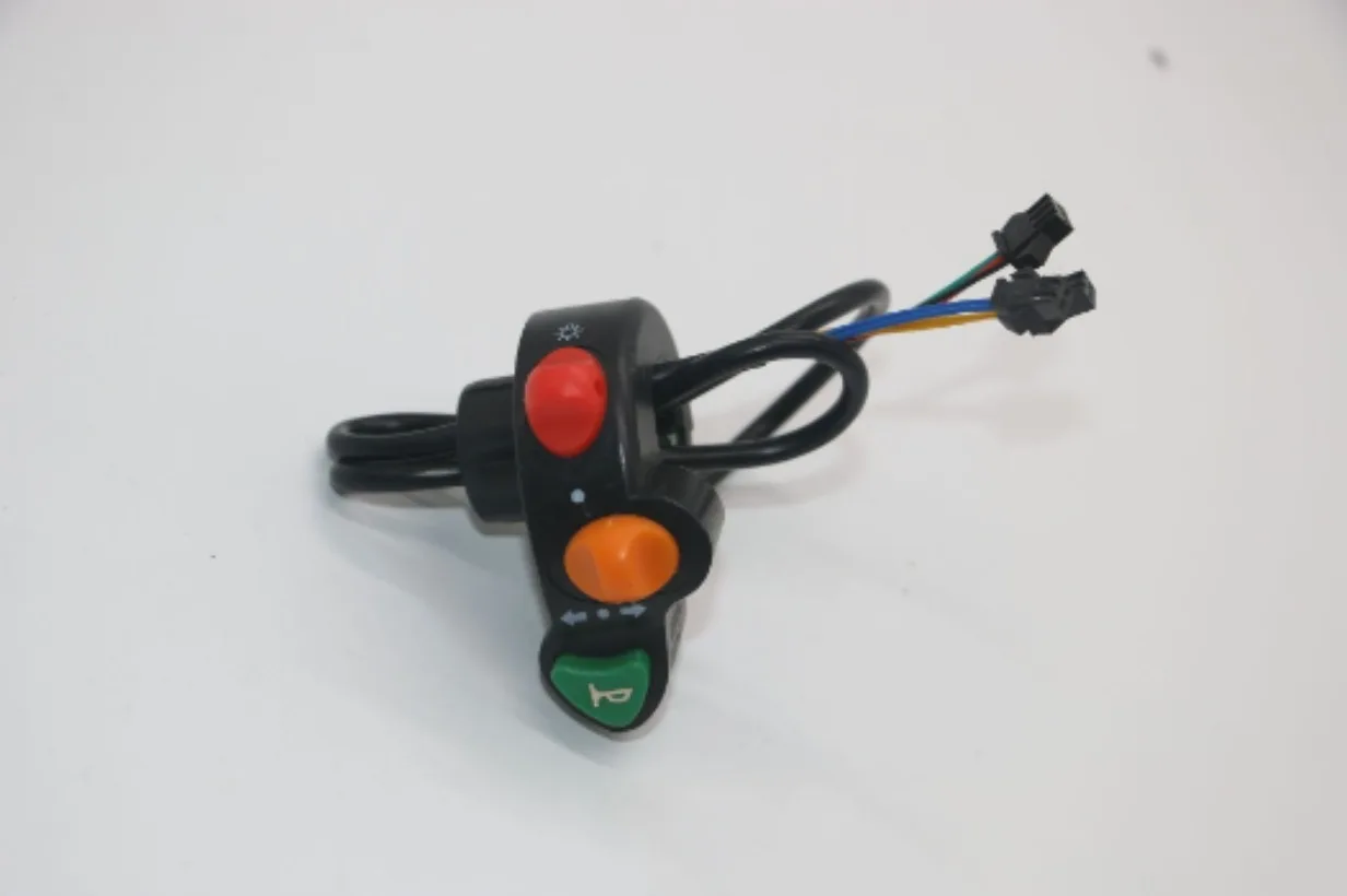 Power Switch Motorcycle 7/8 Handlebar Horn Turn Signal Head Light Beam Kill Switch 3 In 1 E-bike Scooter Motor For Harley Parts