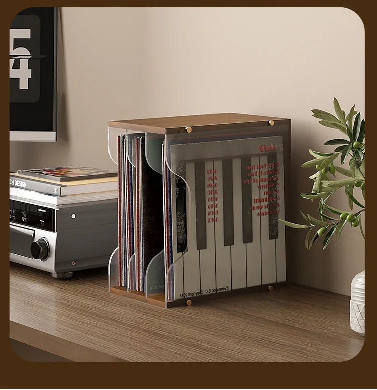 

Vinyl Record Storage Box Album Display Stand for CD DVD Compact Disc Holder Acrylic Storage Organizer