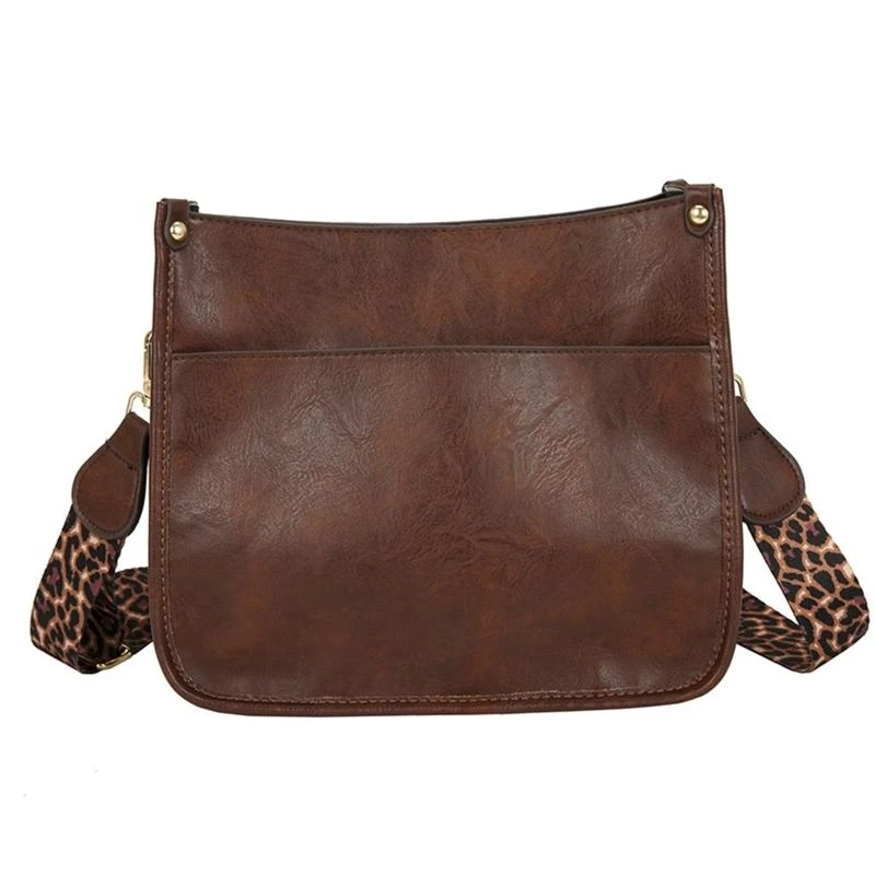 

All-match Retro Shoulder Bag Leopard Guitar Strap Crossbody Bag Bag Gift for Women Family Members