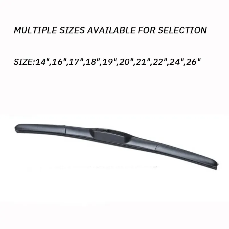 Three Stage Car Wiper Universal Mute Durable High Quality Multi Size Windshield Delicate Rubber Wiper Auto Parts 1PC