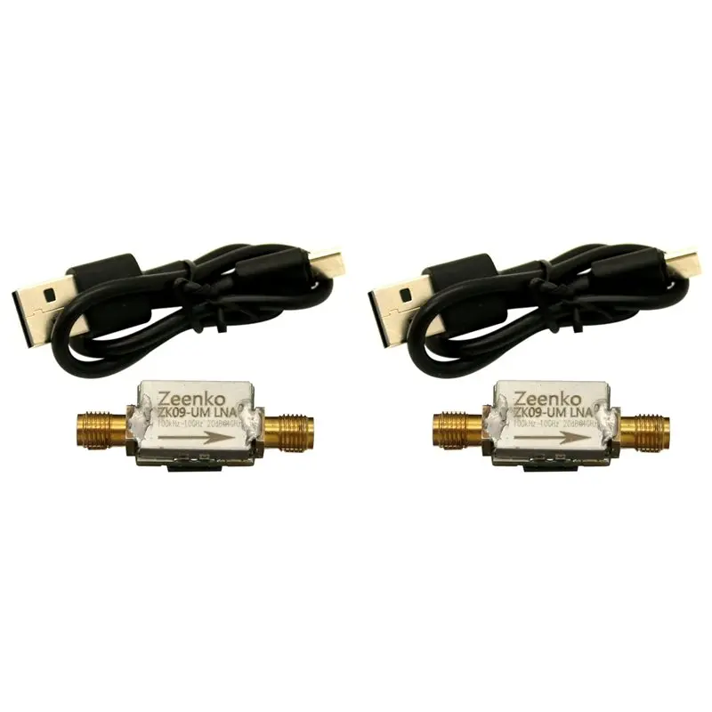 2X Zeenko UM Series Low Noise Amplifier USB Type-C Interface 20Db High Gain LNA RF Power Preamplifier Module ZK09-UM