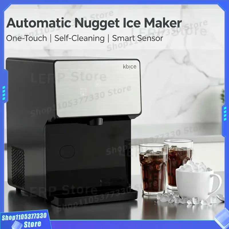 High-quality portable automatic ice cube dispenser DC 12V chewable ice cube machine, suitable for outdoor living, RV, car