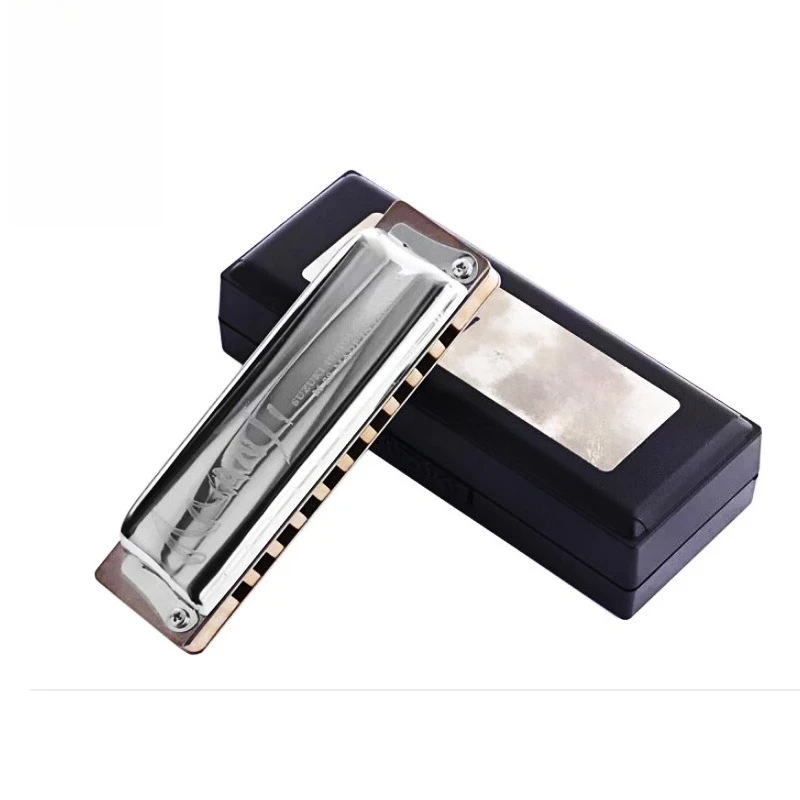 10 Hole Blues Harmonica, Professional Quality, Original Import, 10 Holes, Key of C, Durable and Portable