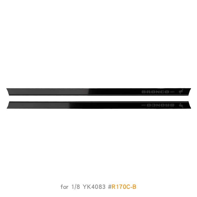 Side Rok Rvs Decoratief Paneel Automotive Shell Simulatie Modificatie voor 1/8 RC Crawler Auto Traxxas YK4083 Onderdelen