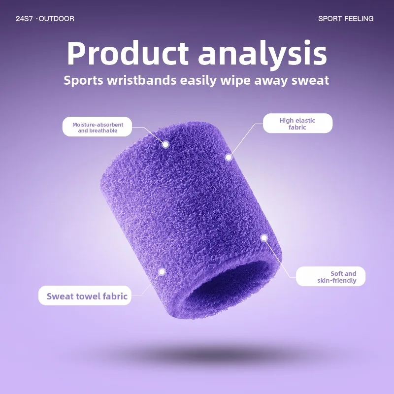 Breathable Elastic Wrist Support Brace for Basketball Running Fitness Bodybuilding Anti Sprain Sweat Absorbent Protection