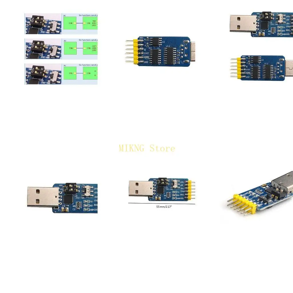

USB to TTL Serial Board Converter Module 5V/3.3V Level Download and Burn Line CP2102 Serial Adapter Module best sale