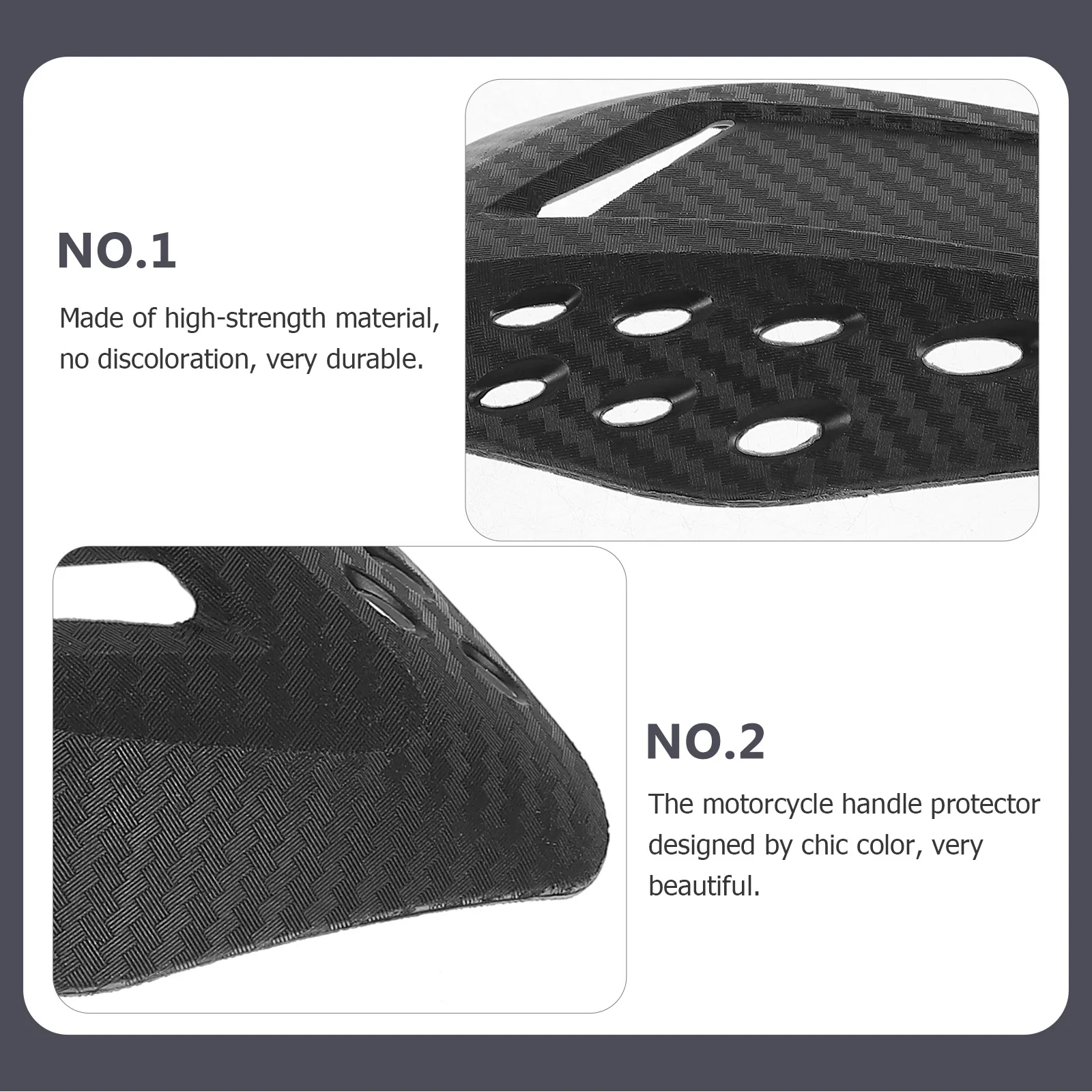 

2pcs Universal Motorcycle Hand Guard Windproof Motorbike Protective Gear Durable High-Strength Anti-Fall Hand Protector