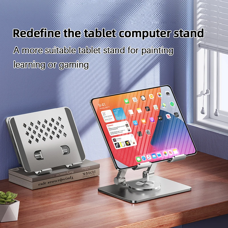 Tablet computer stand, rotating folding and elevating stand, hollow cooling stand, multi-functional mobile phone stand