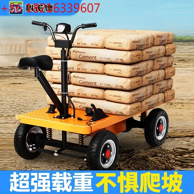 Electric flatbed truck transportation heavy-duty freight dual-purpose supermarket warehouse