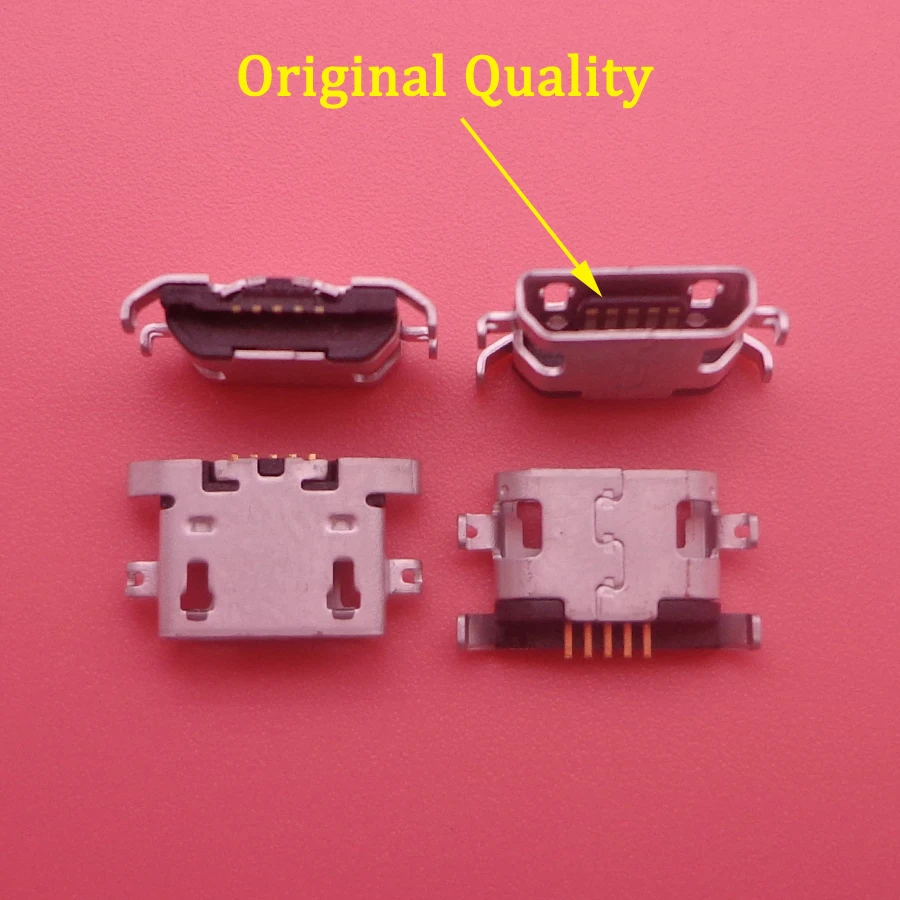 100pcs micro USB connector charging port Replacement Parts for Lenovo A670 S650 S720 S820 S658T A830 A850 A800 S880 P780 A820