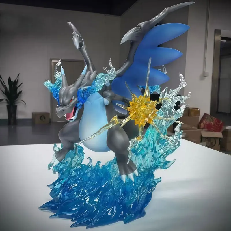 Heißer 19 cm Charizard Anime Figur Charizard X Evolution Action Figur Pvc Gk Sammlung Statue Modell Zimmer Schreibtisch Ornament Spielzeug