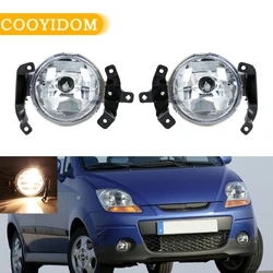 Front Bumper Fog Lamp For Chevy Chevrolet Spark Matiz 2007-2009 Foglight Headlight 96590410 96590409 With Bulbs Car Accessories