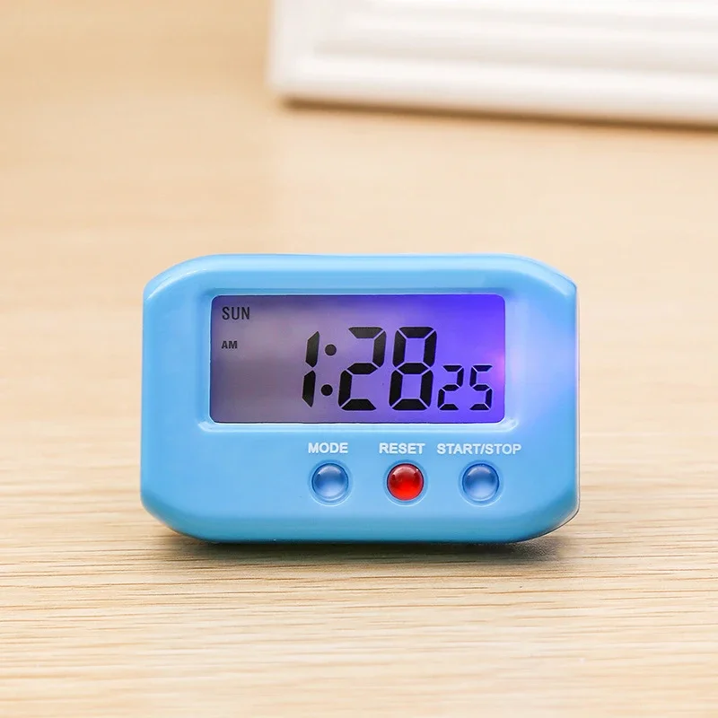 Night Light Digital Time Alarm Clock Small Stop Snooze Table 2.7