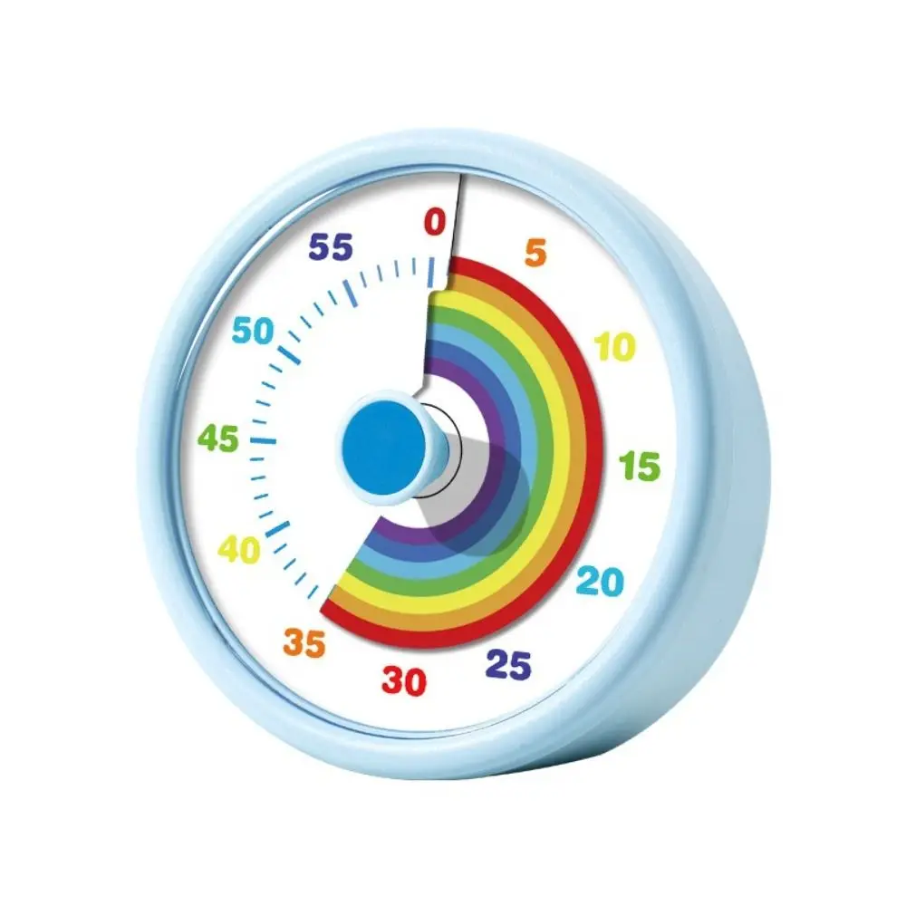 60 Minutes Visual Timer Ultra Silent Round/Square Countdown Alarm Clock Self-discipline Visualization Kitchen Timer Indoor
