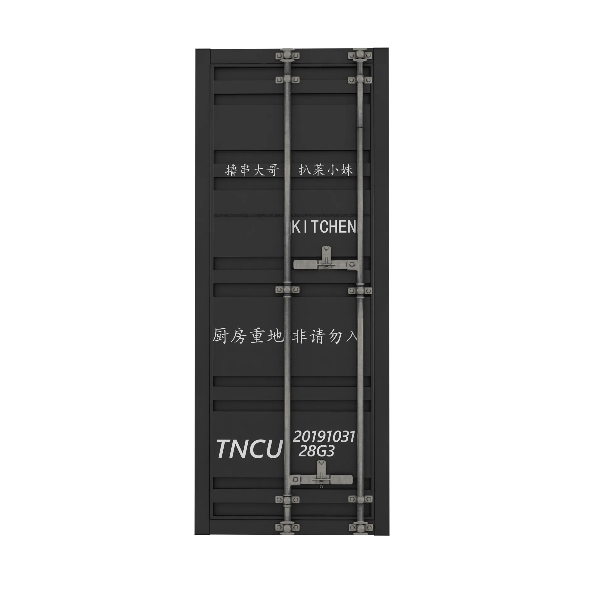 

Vintage industrial style container kitchen sliding door barn door restaurant bar creative interior decoration