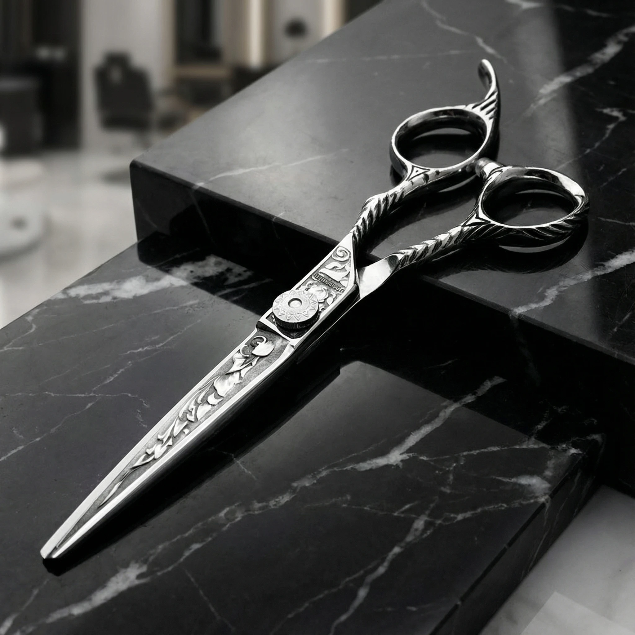 

Профессиональные парикмахерские ножницы FnLune 6 дюймов из нержавеющей стали для салонов и барбершопов