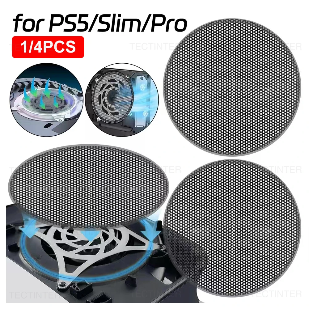 Dust Filter Net for PS5/Slim/Pro Game Console Breathable Dust Protector Dustproof Mesh Cover Case for PS5 Slim Accessories