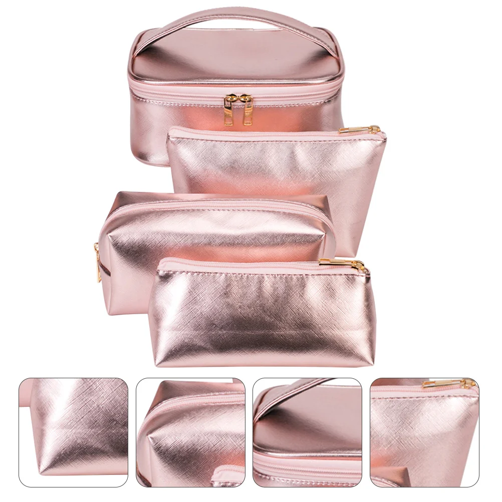 1 set 1 Set Waterproof Toiletry Bag Large Capacity Portable Travel Makeup Storage Pouch Cosmetics Handbag For Camping Organizing