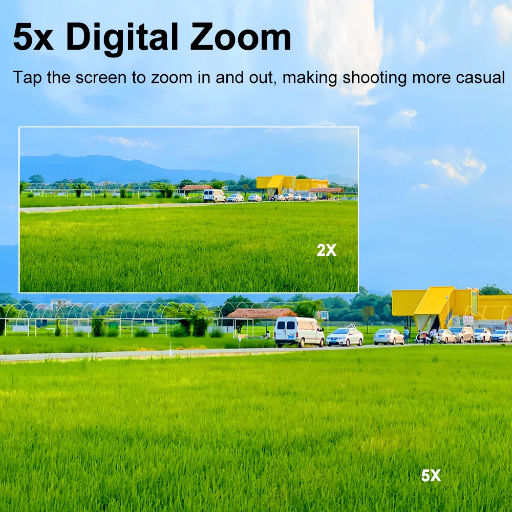 Kamera Aksi Ourlife 5K30FPS EIS 2.0 Inci IPS Layar Ganda 30M Tahan Air WiFi 5X Zoom Helm Kamera Olahraga dengan Remote Control