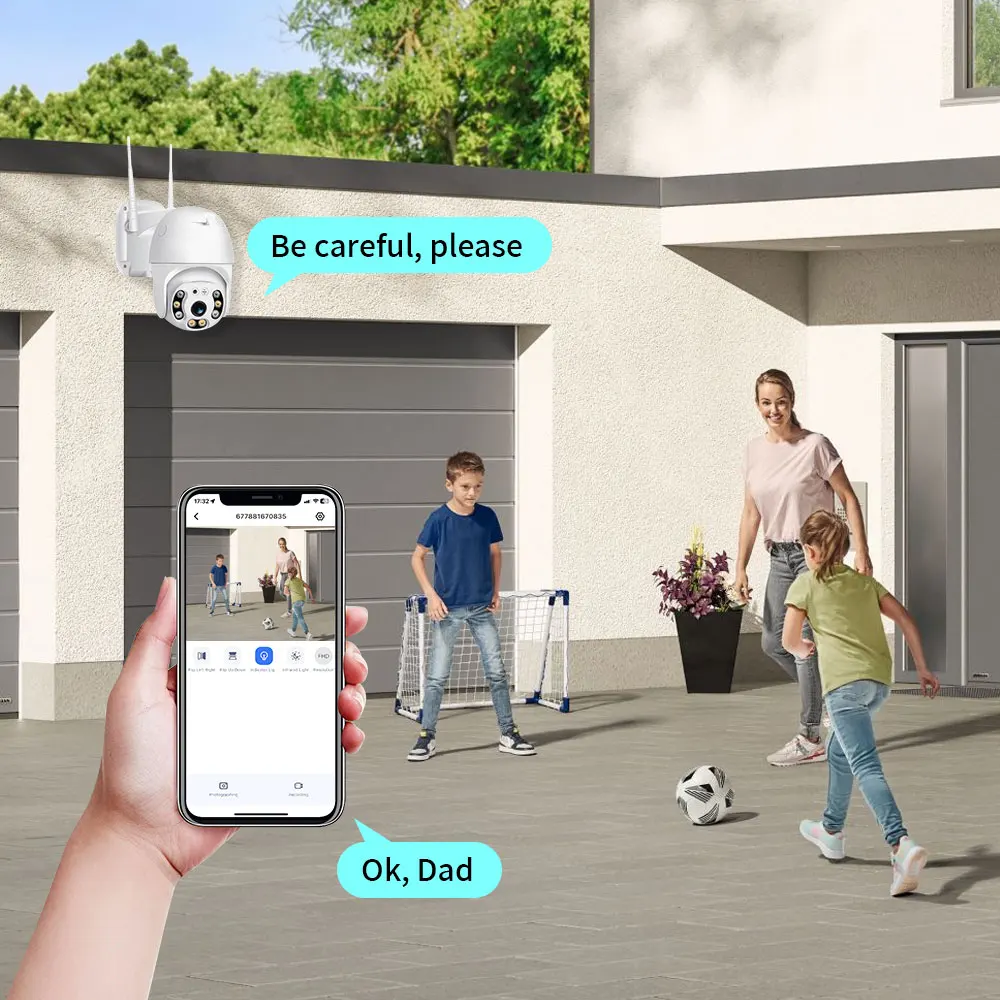 A12 1080P HD PTZ 2.4G WIFI IP Camera Outdoor IP Camera for Home Security Protection WiFi CCTV Video Surveillance Camera Wireless