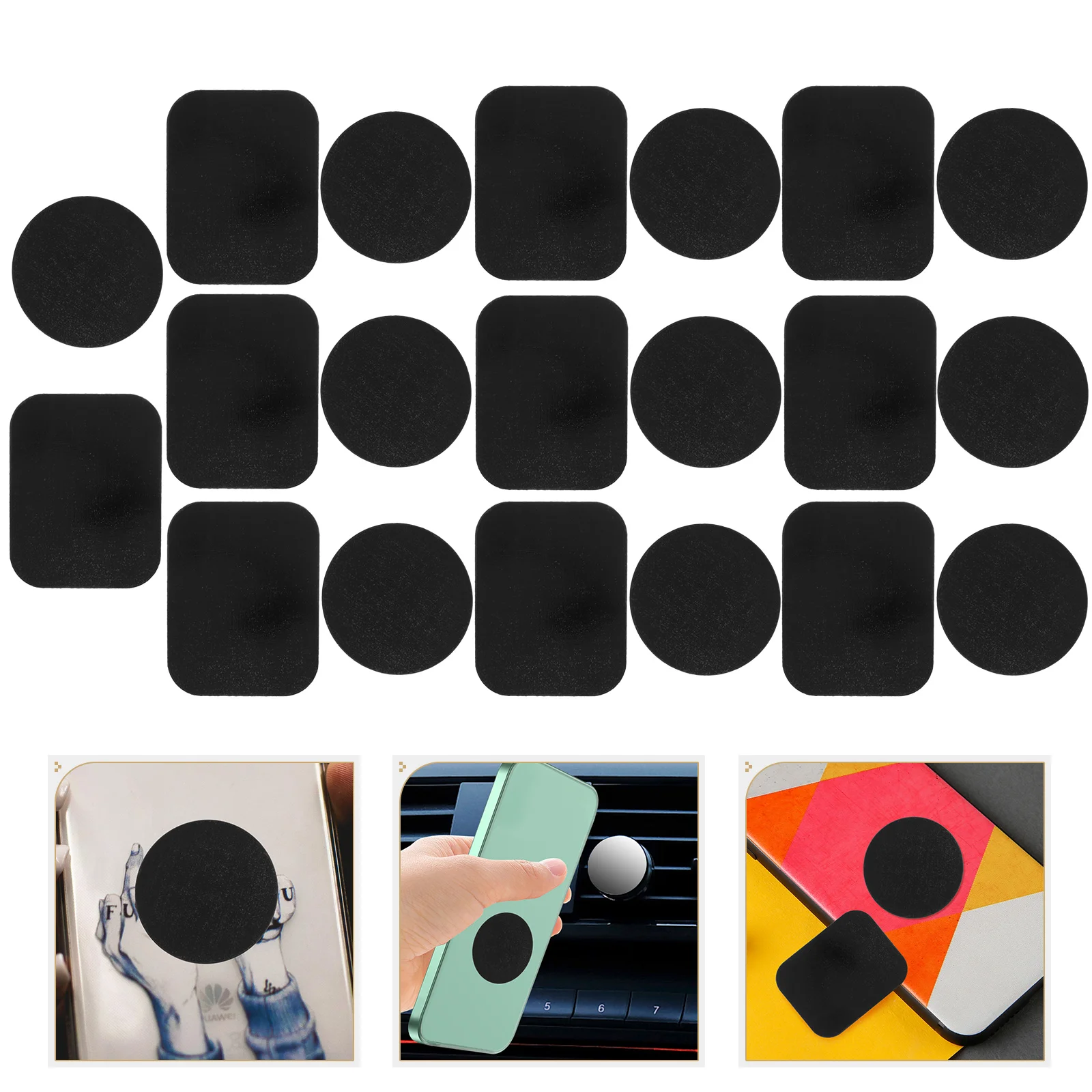 

Navigation Magnetic Patch Phone Sticker Mount Stickers Tablet Holder CD Car Mounts Telephone Adhesive Metal Plate for