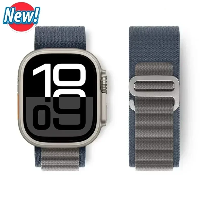 Alpine Loop für Apple Watch Ultra 4 3 2 49mm 42 46mm 40 44mm 41 45mm Sport Correa Nylon Armbänder iWatch Series 12 11 10 9 8 7 Band – Detail 24