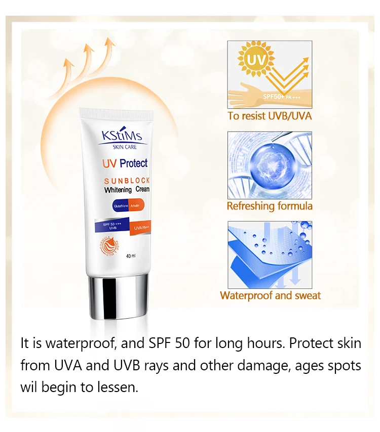 Crema de Caracol UV con filtro solar, Mineral coreano, FPS 50, crema de protección solar para la piel negra, aceite y piel sensible, envío gratis