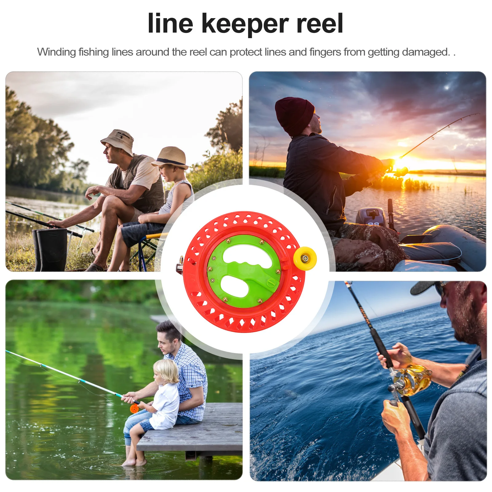 

Hold The Wheel Coil Fishing Line Winder Winding Accessories Spool Holder Abs Fly Reels