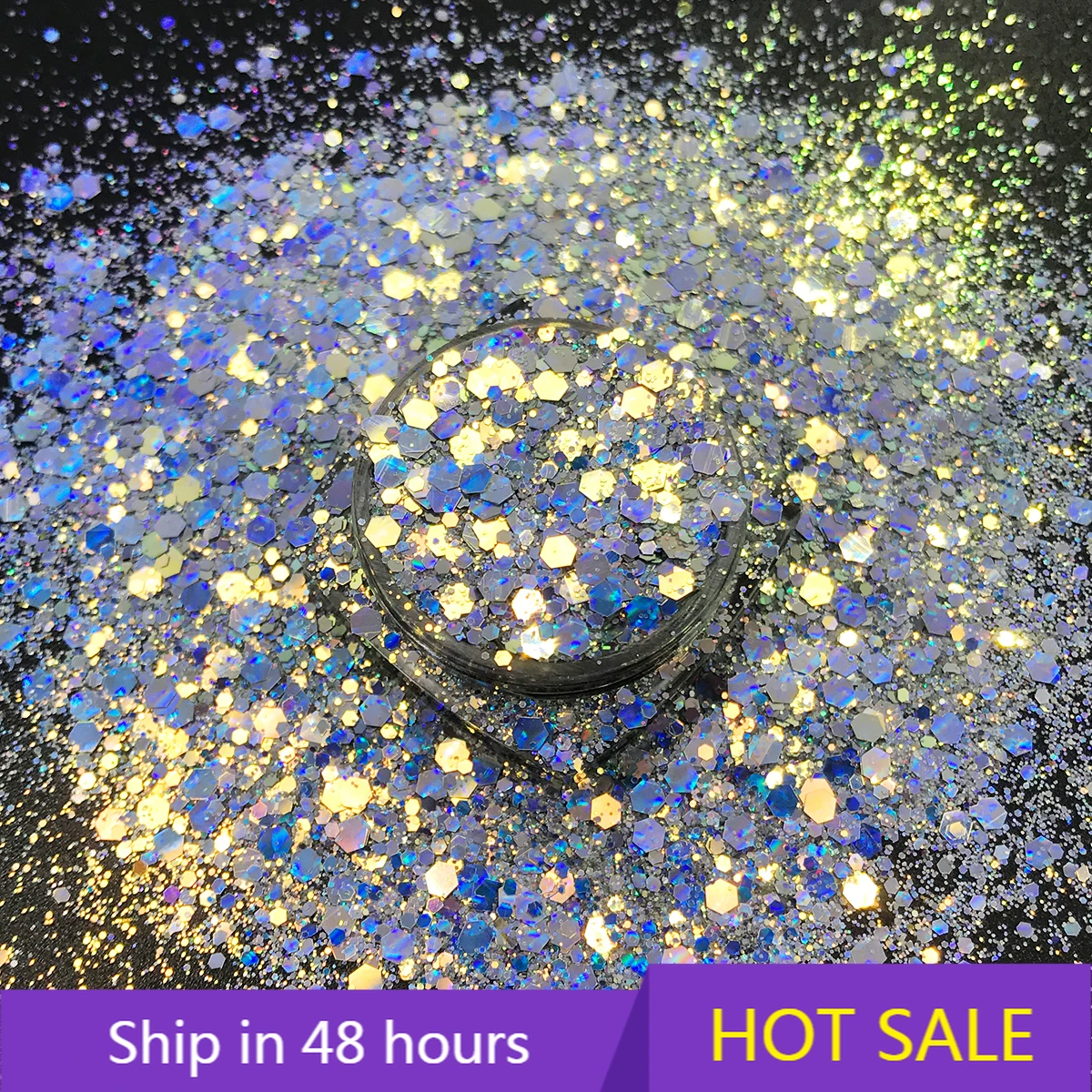 

YTYIN Wholesale Color Shift Chunky Glitter High Quality Polyester Sparkle Glitter for Tumblers Nail Art and Craft