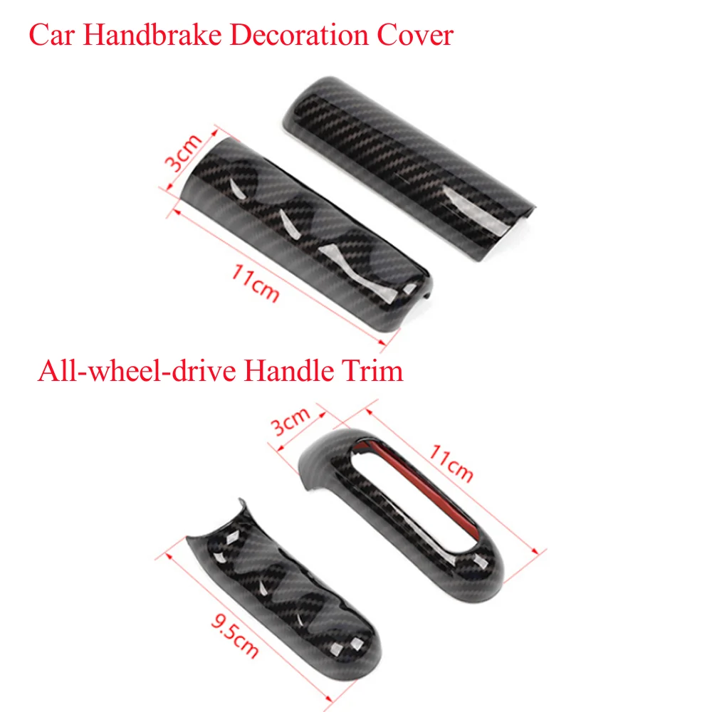 Car Handbrake Decoration Cover Four Wheel Drive Handle Stickers Trim for Jeep Liberty 1999-2007 Interior Mouldings Accessories