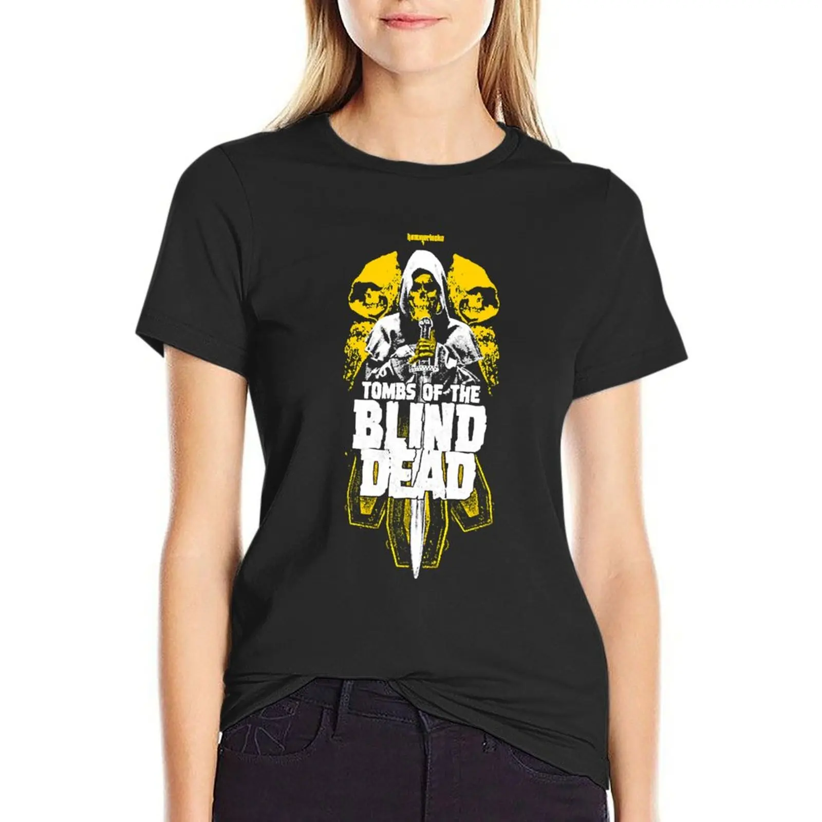 

Tombs of the Blind Dead T-Shirt summer clothes funnys quick drying tees Women's cotton t-shirt