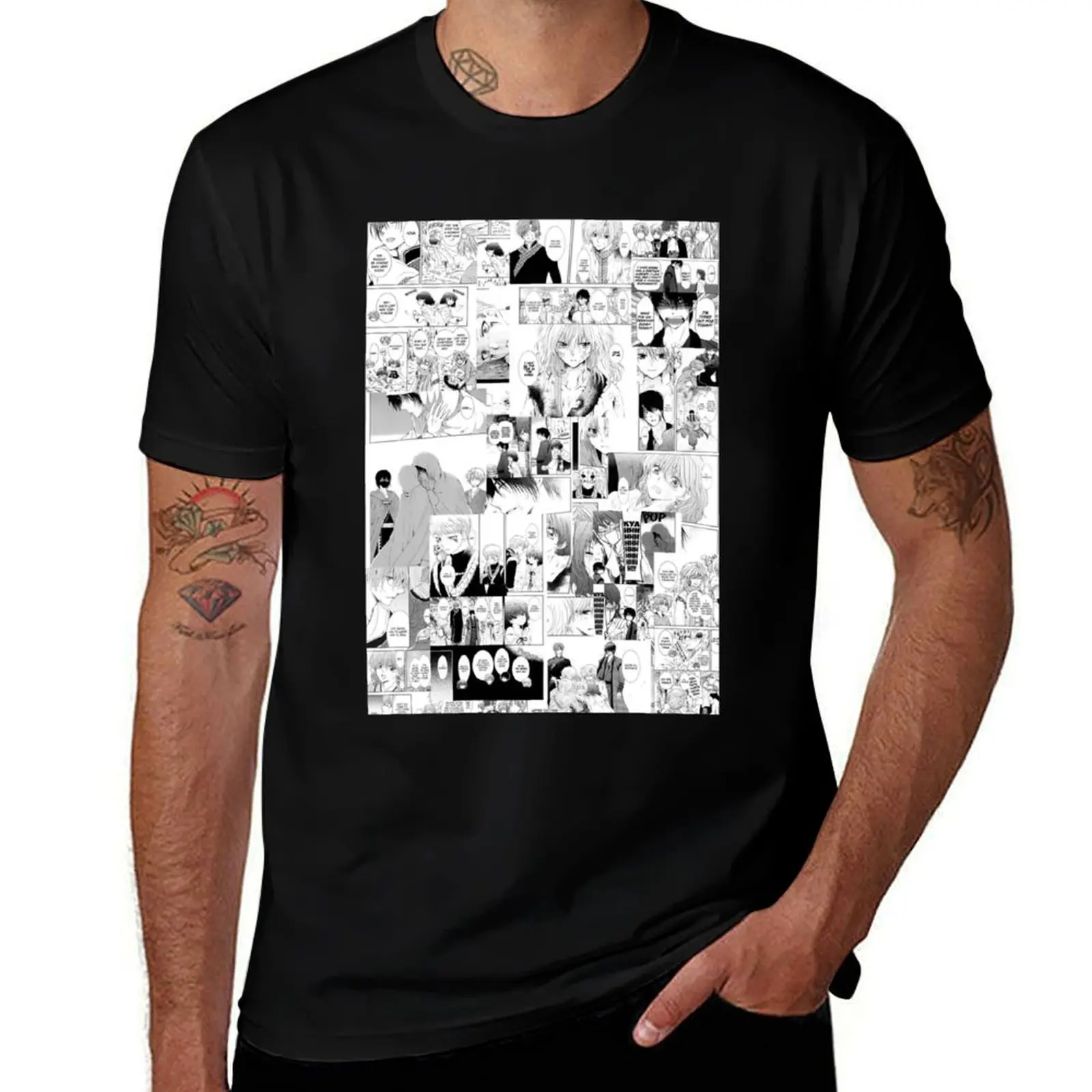 

Yona of the dawn manga collage Classic . T-Shirt man t shirt heavy cotton man t shirts high quality luxury brand T-Shirt