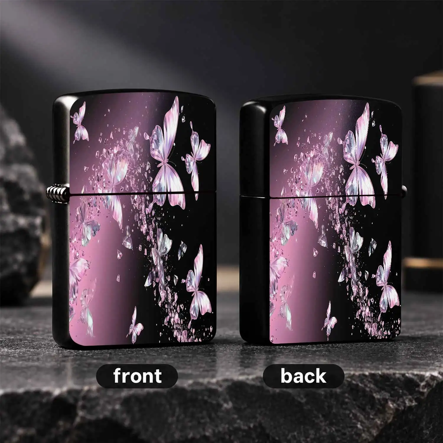 Elegant Pink Crystaldecorative Lighter, Romantic Glowing Flying Diamondornament, Exquisite Dreamy Aesthetic Accessory, Suitable For All Daily Scenarios, Thoughtful Pretty Gift For Family And Friends, Delicate Shiny Arti A Humorous And Inter