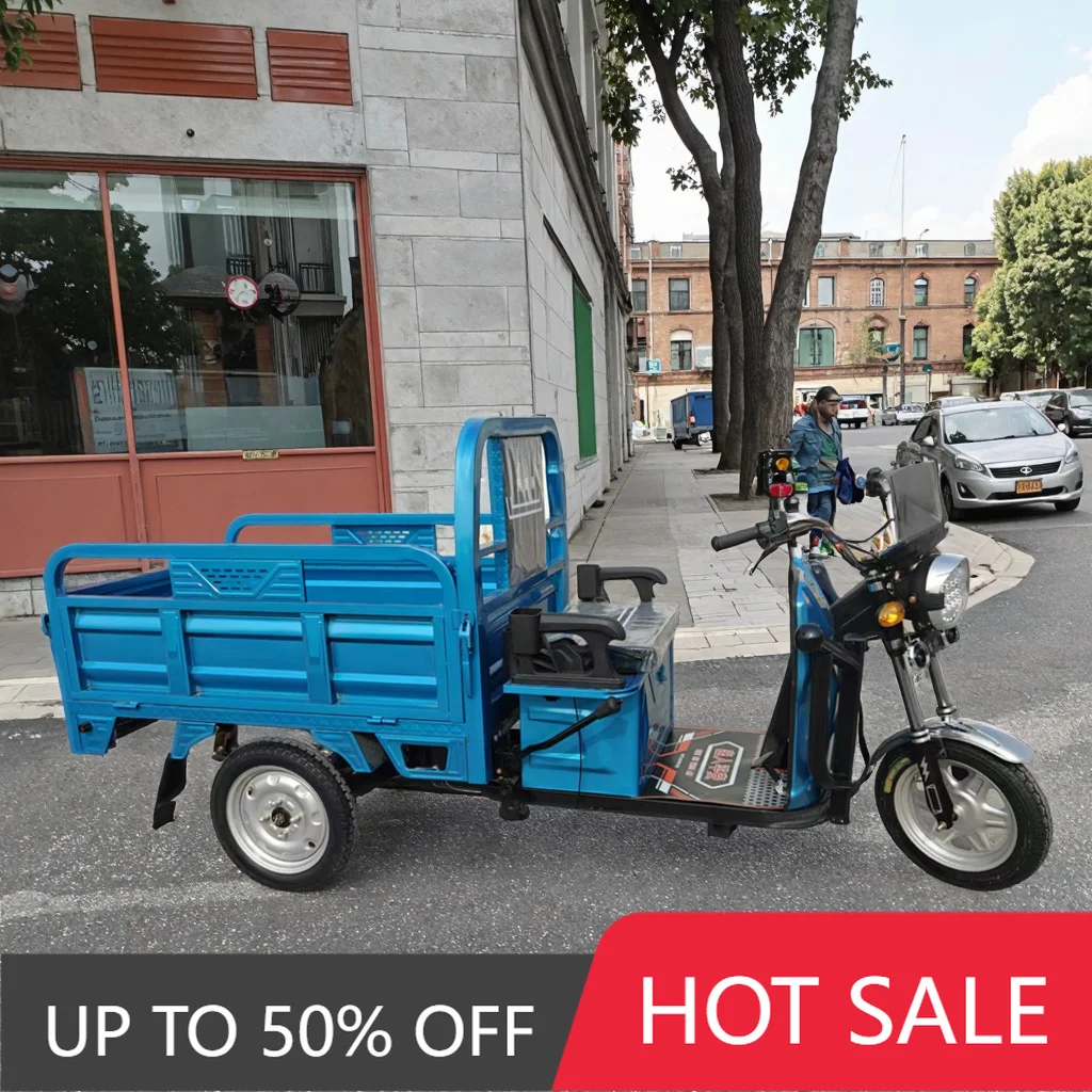 QQA Electric tricycle freight tricycle, open electric motorcycle 600w 60v