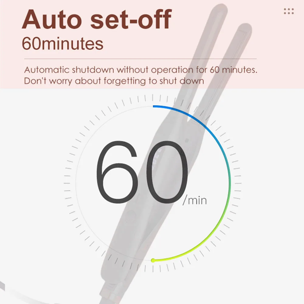 2 in 1 전문 헤어 스트레이트너, 수염 컬링 아이언 MCH 가열 플랫 아이언 토르말린 세라믹, 디지털 최대 220 ℃, 425 ℉