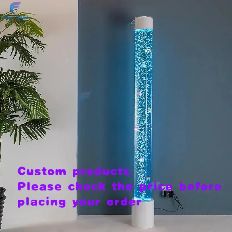 

custom.High Quality Acrylic Column Sensory Bubble Tube Lamp Home Lobby Decoration in Category of Home Decor