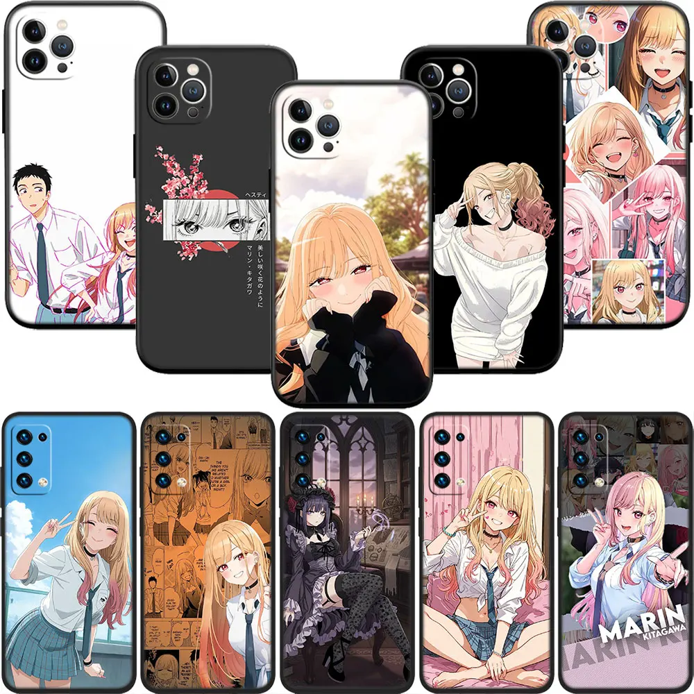 VY64 Marin Kitagawa Soft Shell Phone Case for OPPO A3 Pro A72 A74 A76 A77 A77S A78 A79 A94 A95 A18 A40M A58