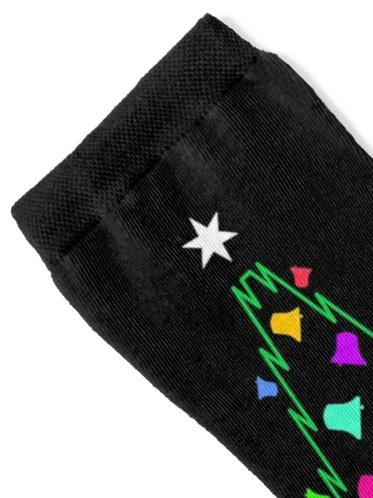 Bell Ringing - CHRISTMAS TREE TB10 Socks moving stockings warm winter gift Luxury Woman Socks Men's