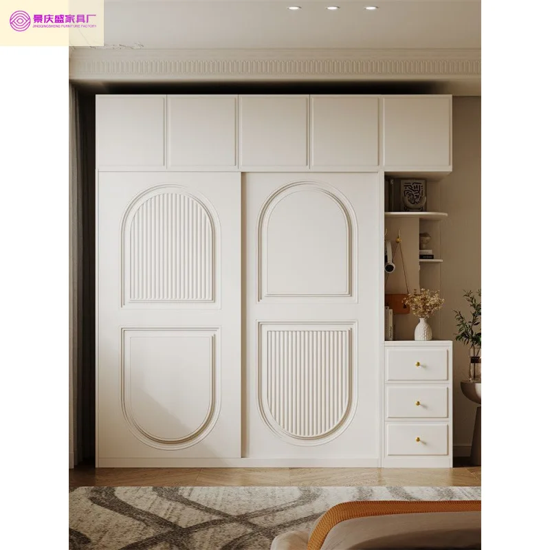 خزانة ملابس منزلقة بسيطة على الطراز الحديث، متينة وقابلة للتعديل قائمة بذاتها للمنزل أو الفندق لاستخدام أثاث غرفة النوم #5