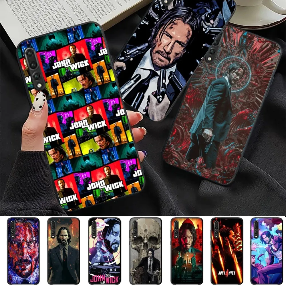 

John Wick Keanu Reeves Phone Case For Huawei P 8 9 10 20 30 40 50 Pro Lite Psmart Honor 10 lite 70 Mate 20lite