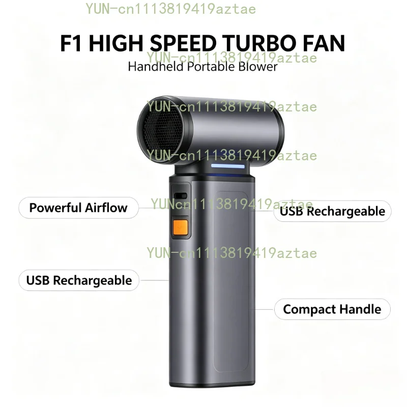 High Speed Violent Turbo Fan Outdoor Handheld Fan Portable Charging Hair Dryer Car Dust Blower