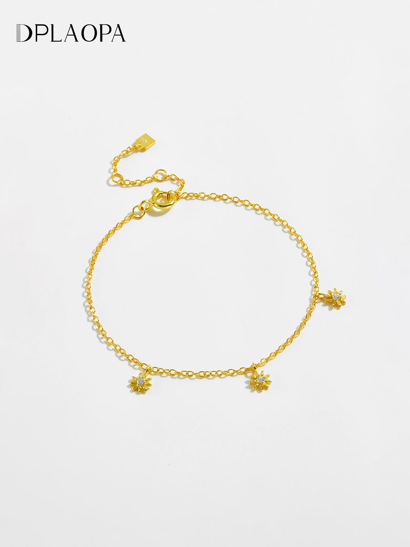 

DPLAOPA 100% новый браслет из стерлингового серебра 925 пробы с цирконом, три цвета, подвеска с фианитом, классические ювелирные изделия для женщин, зима