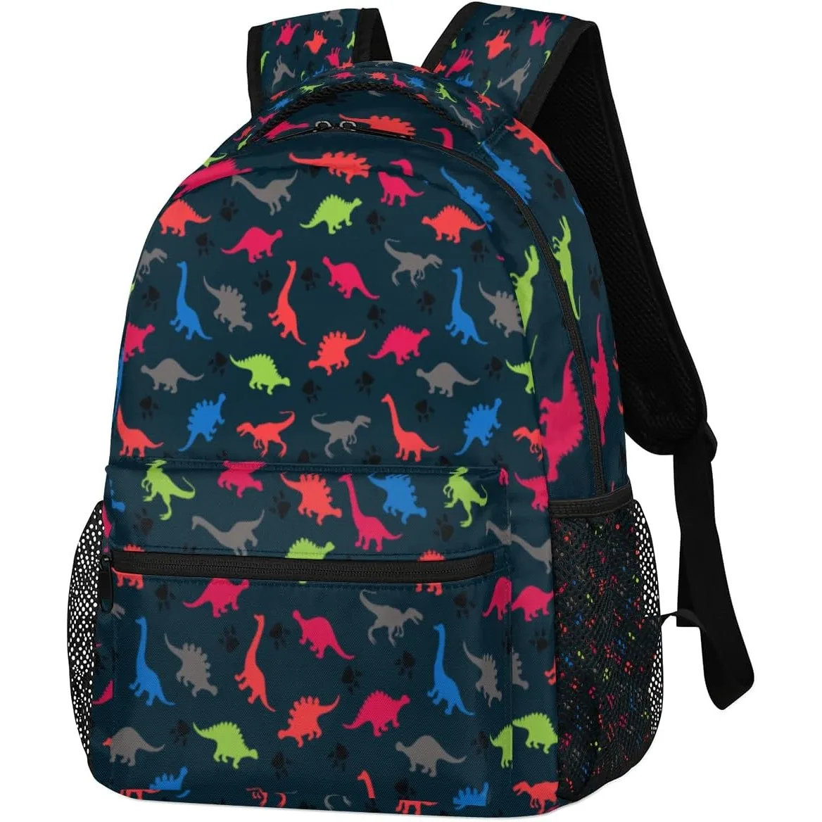 

Colorful Dinosaur Backpack, Dinosaur Laptop Backpacks Large Capacity Casual Bag Travel Hiking Camping Daypack for Women Men